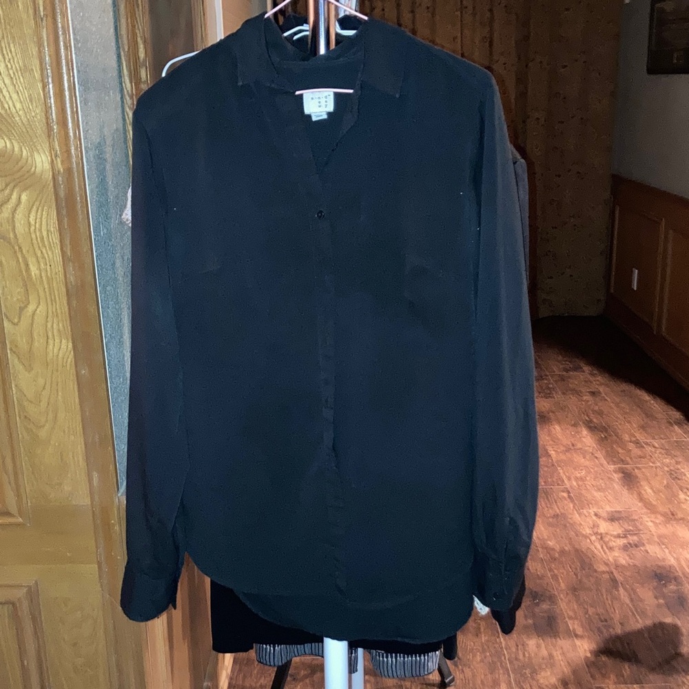 Black Button-Up Shirt
